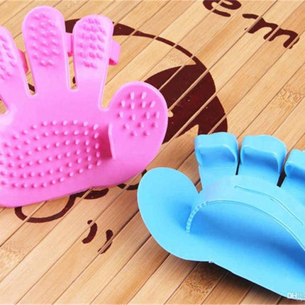 172 Rubber Pet Cleaning Massaging Grooming Glove Brush