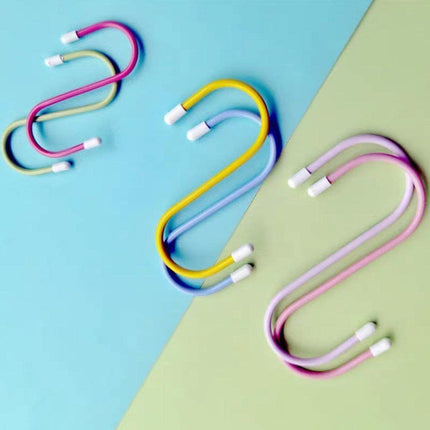 17873 S Shape Metal Hooks For Hanging Heavy Duty S Shaped Hooks For Hanging Clothes Metal Hooks For Kitchen Wardrobe Work Shop Bathroom Garden Office (6 Pcs Set)