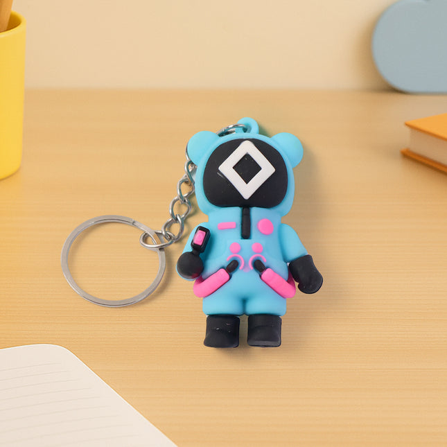 Cute Character-themed Soft Silicone Keychain (Mix Desgin  1 Pc)