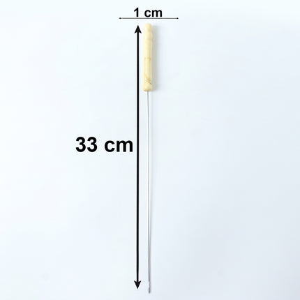 Stainless Steel Bbq Skewers With Wooden Handle (12 Pc)